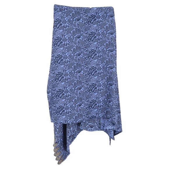 Chloé Dresses & Skirts - Chloe Floral Asymmetric Skirt in Blue Viscose